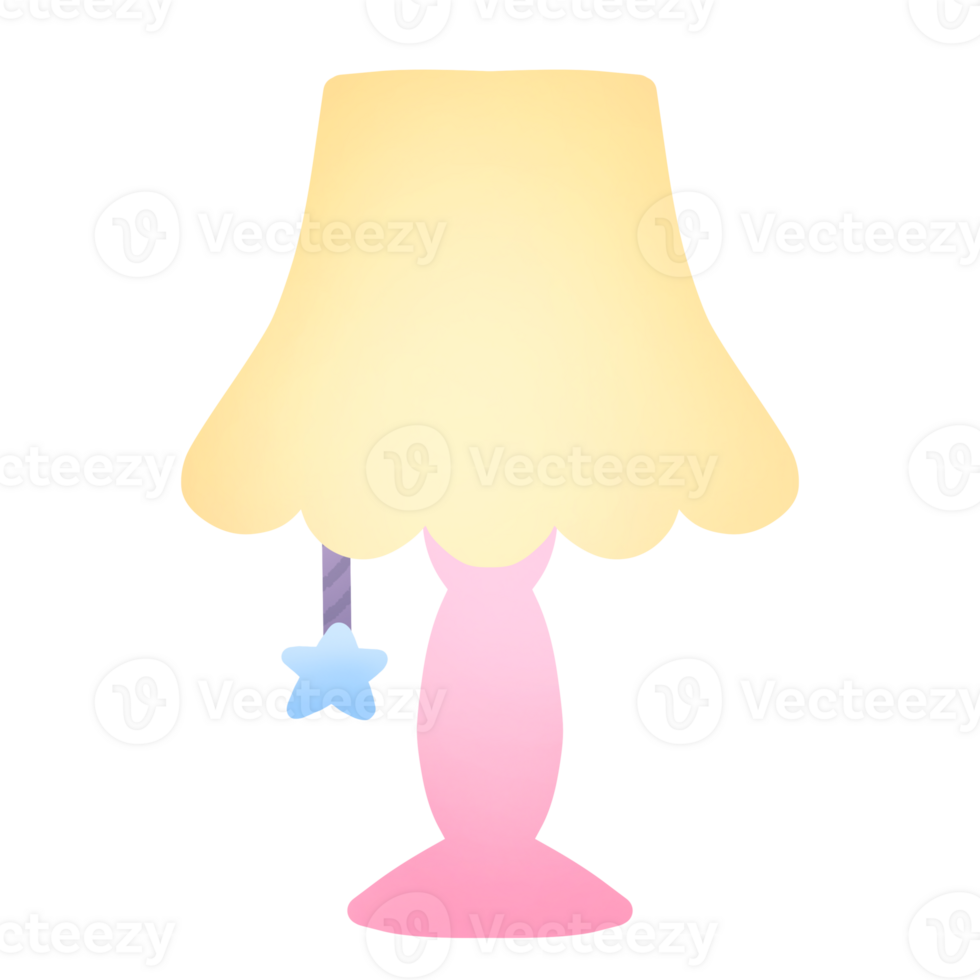 Illustration of a table lamp png