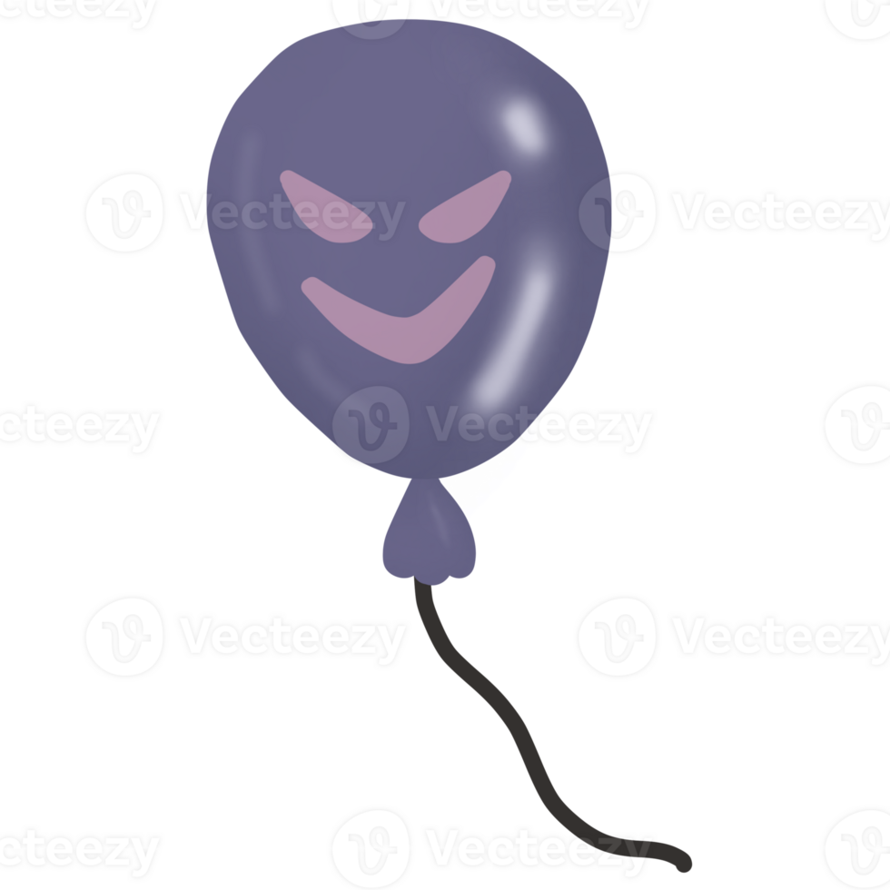 purple devil balloon png