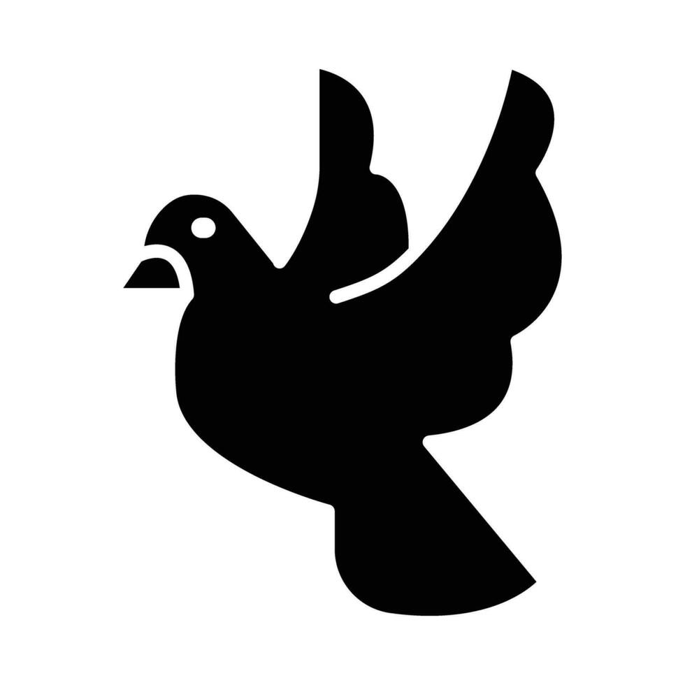 pájaro vector glifo icono para personal y comercial usar.