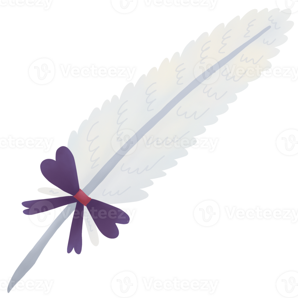 white feather pen png