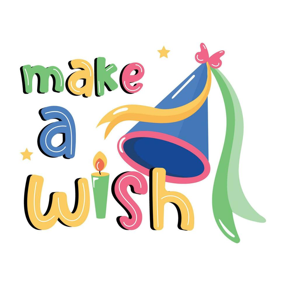 Make a Wish vector