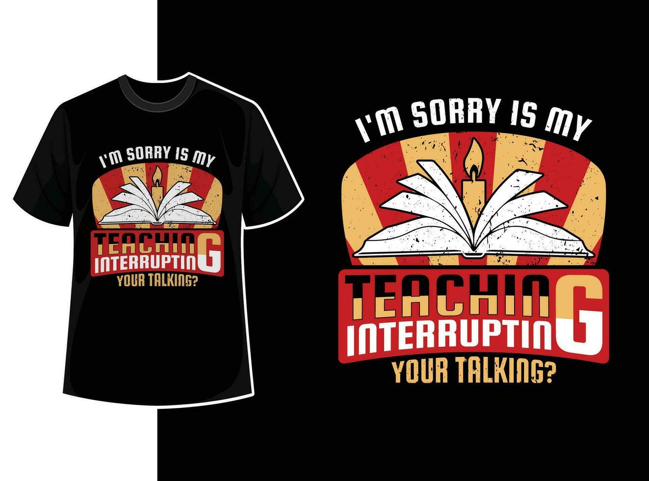 Vintage typography teacher t shirt design template with teacher day motivation quote and vector