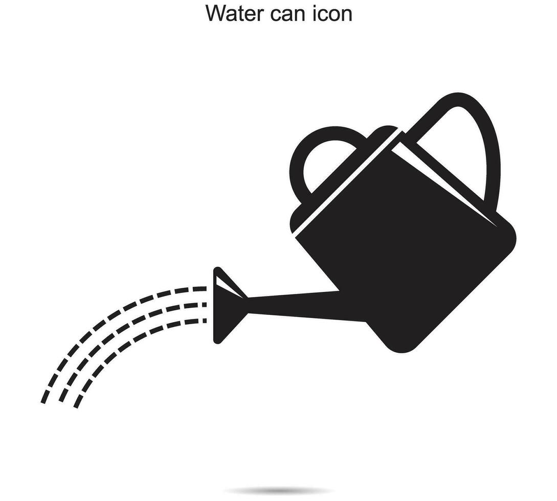 agua lata icono, vector ilustración.