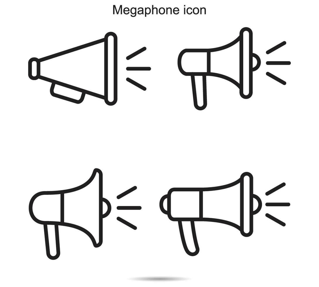 Megaphone icon, vector illustration.