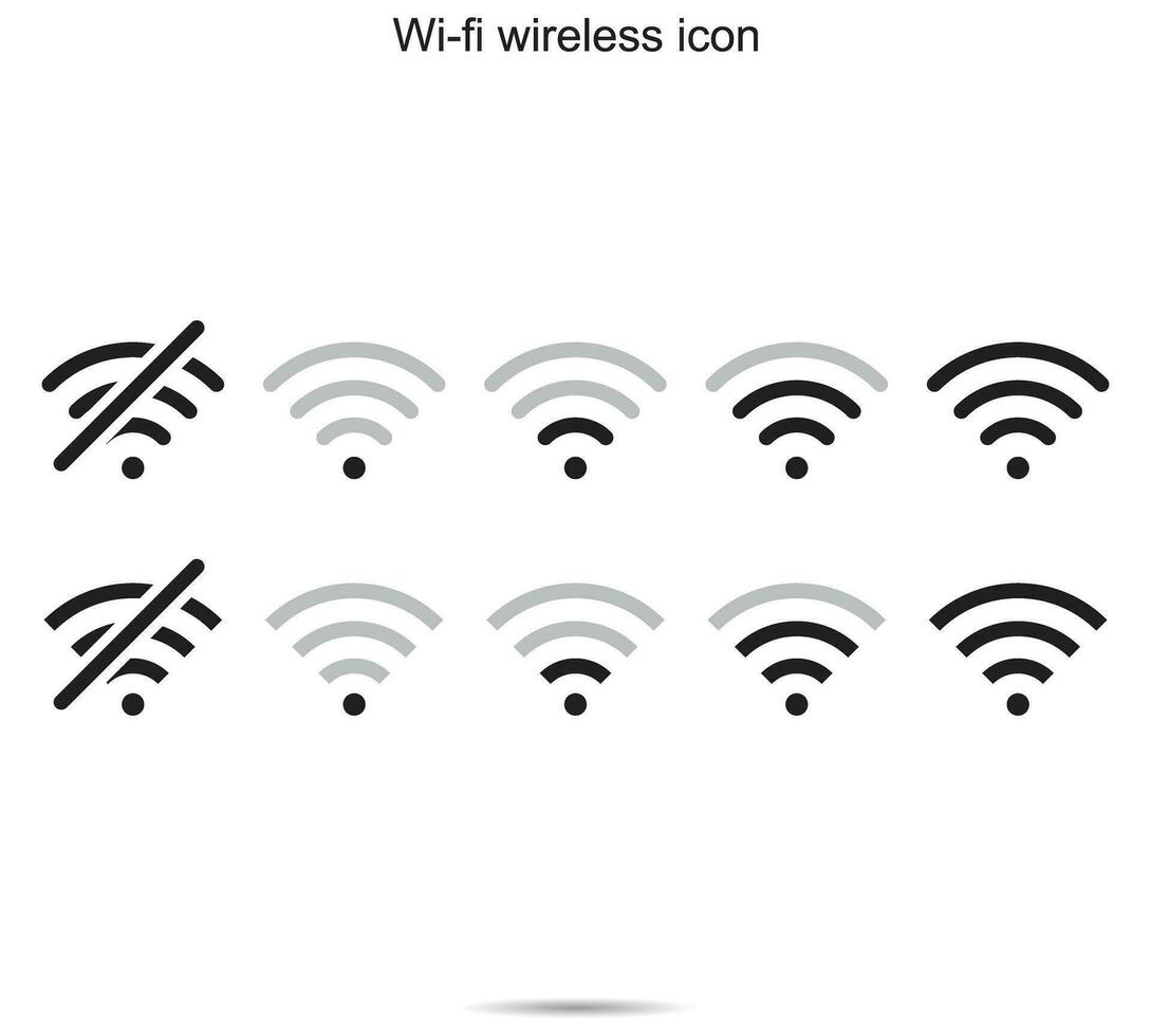 Wi-fi wireless icon, vector illustration.