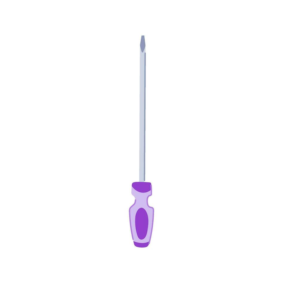 object screwdriver cartoon vector illustration