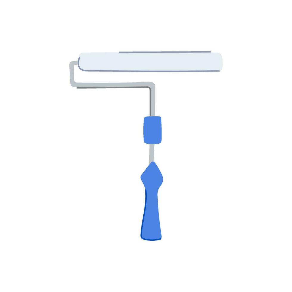 tool roller paint cartoon vector illustration