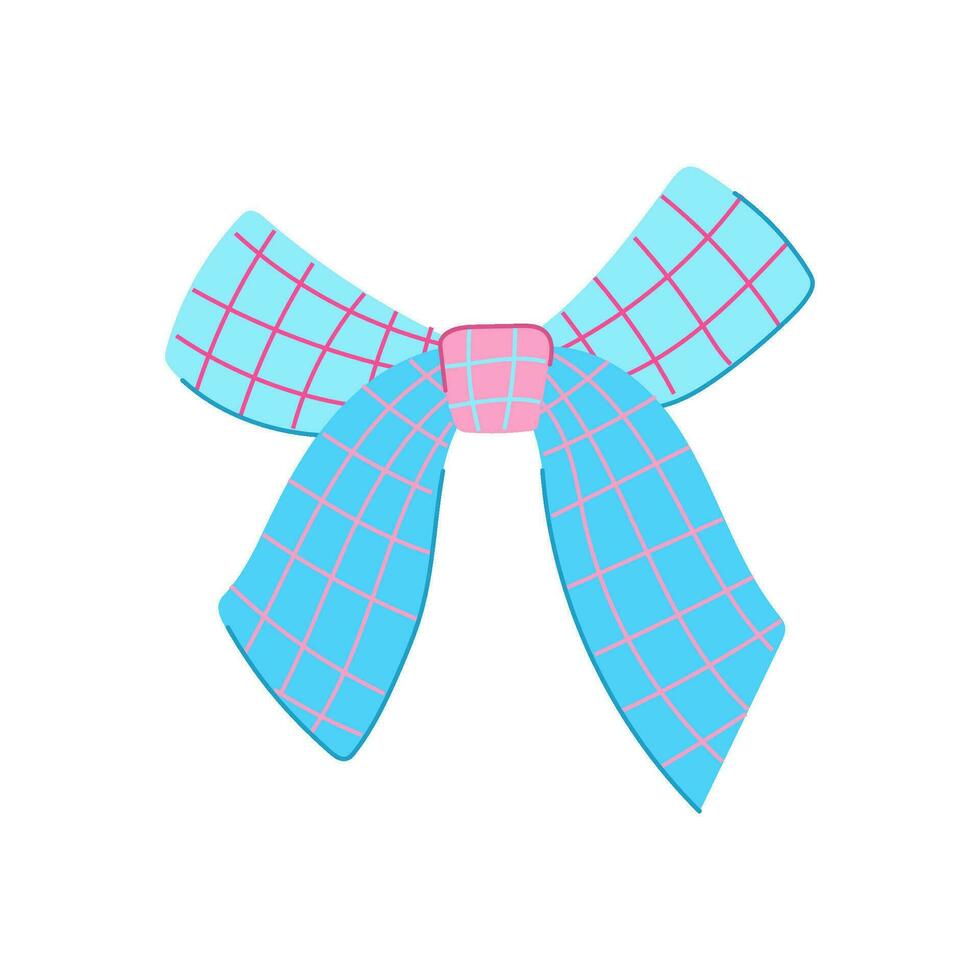 celebration bright bow cartoon vector illustration