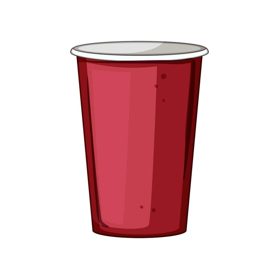 cardboard paper cup cartoon vector illustration