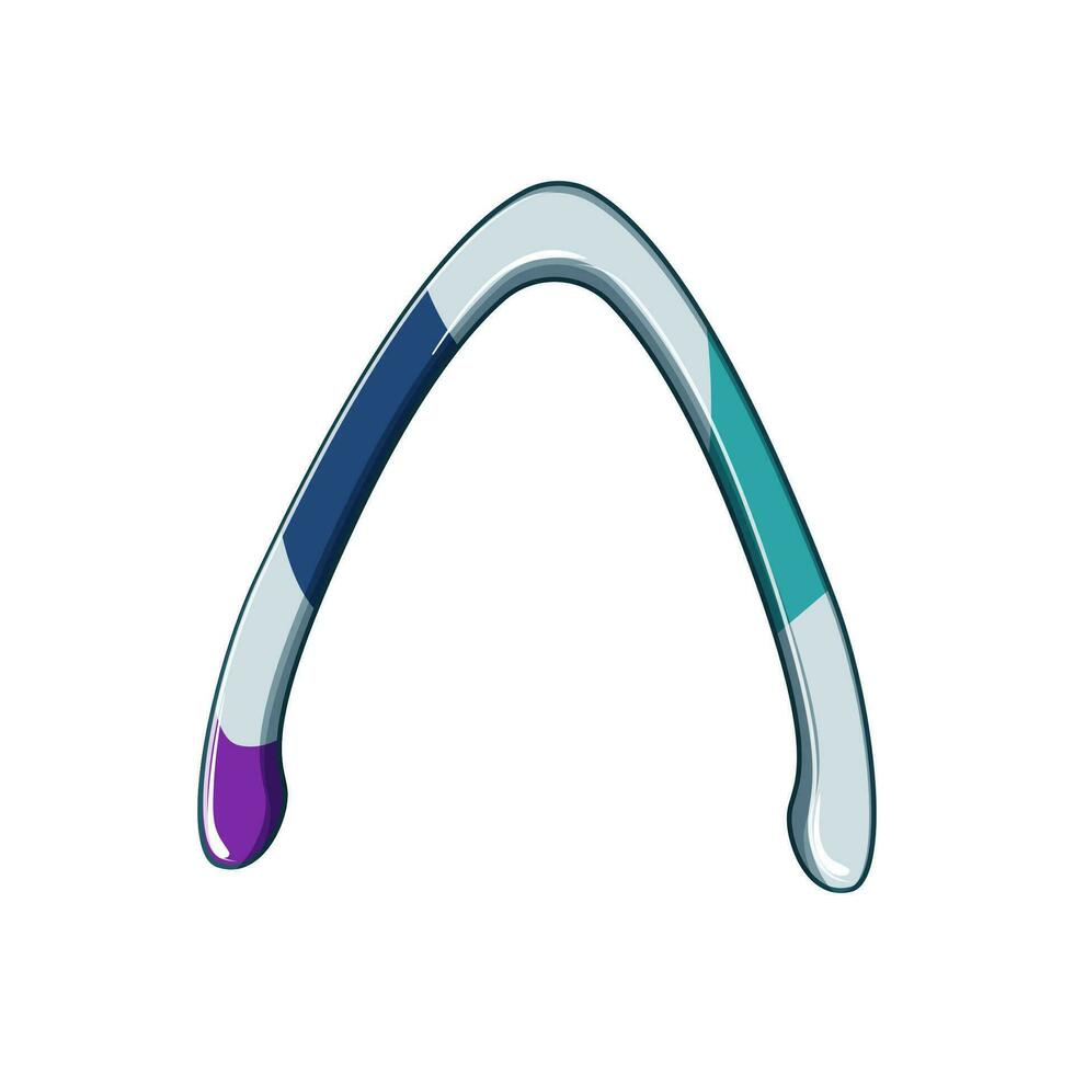 throwing boomerang cartoon vector illustration
