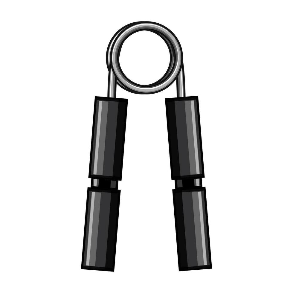 elastic expander hand cartoon vector illustration