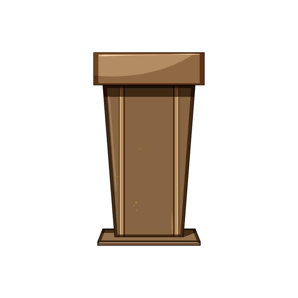 platform podium cartoon vector illustration