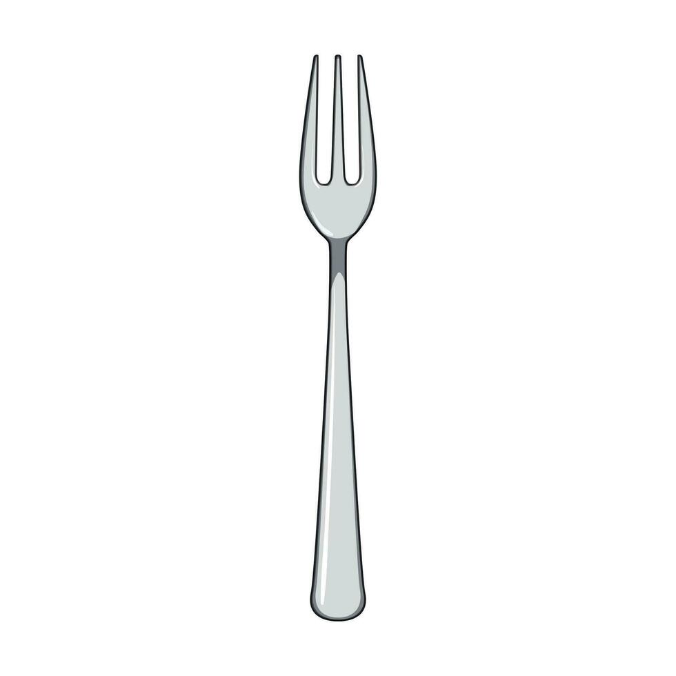 dinner fork cartoon vector illustration 28080230 Vector Art at Vecteezy