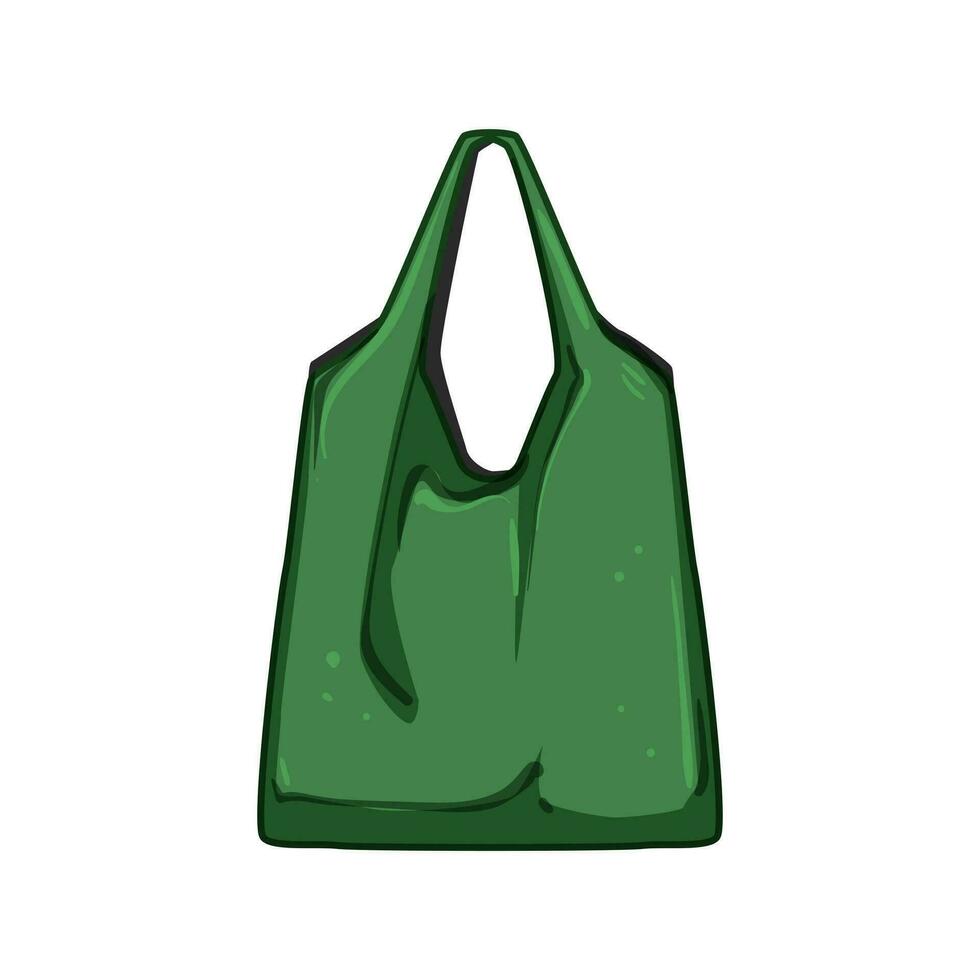 cotton reusable bag cartoon vector illustration