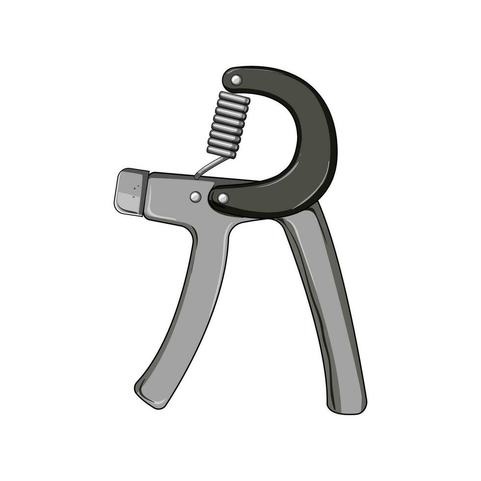 exercise expander hand cartoon vector illustration