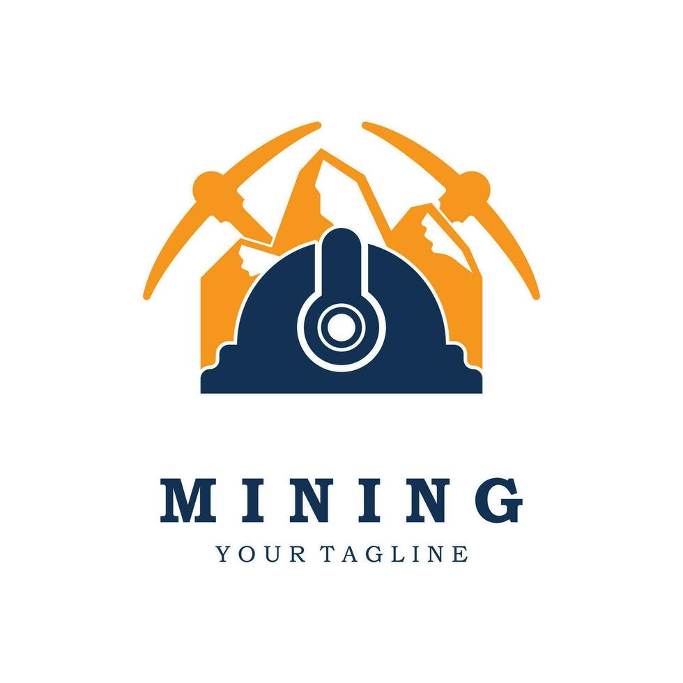 mining logo icon vector