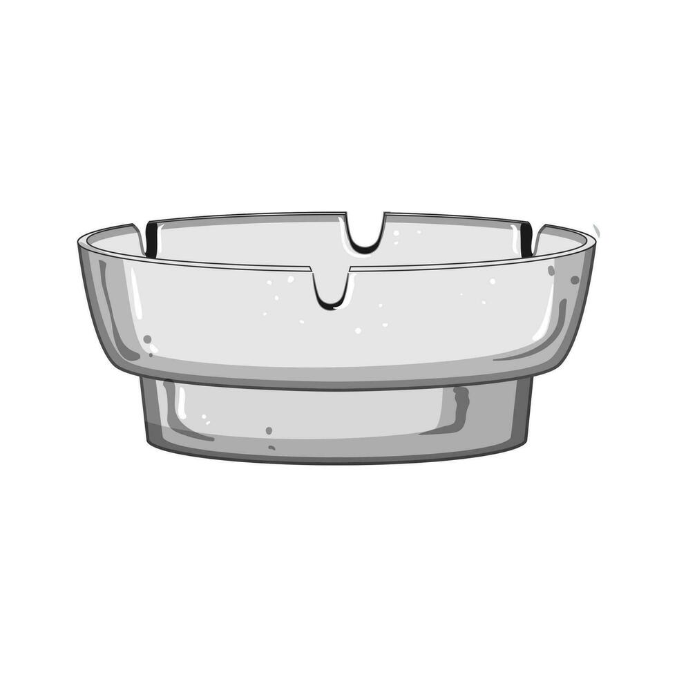 cancer ashtray cartoon vector illustration