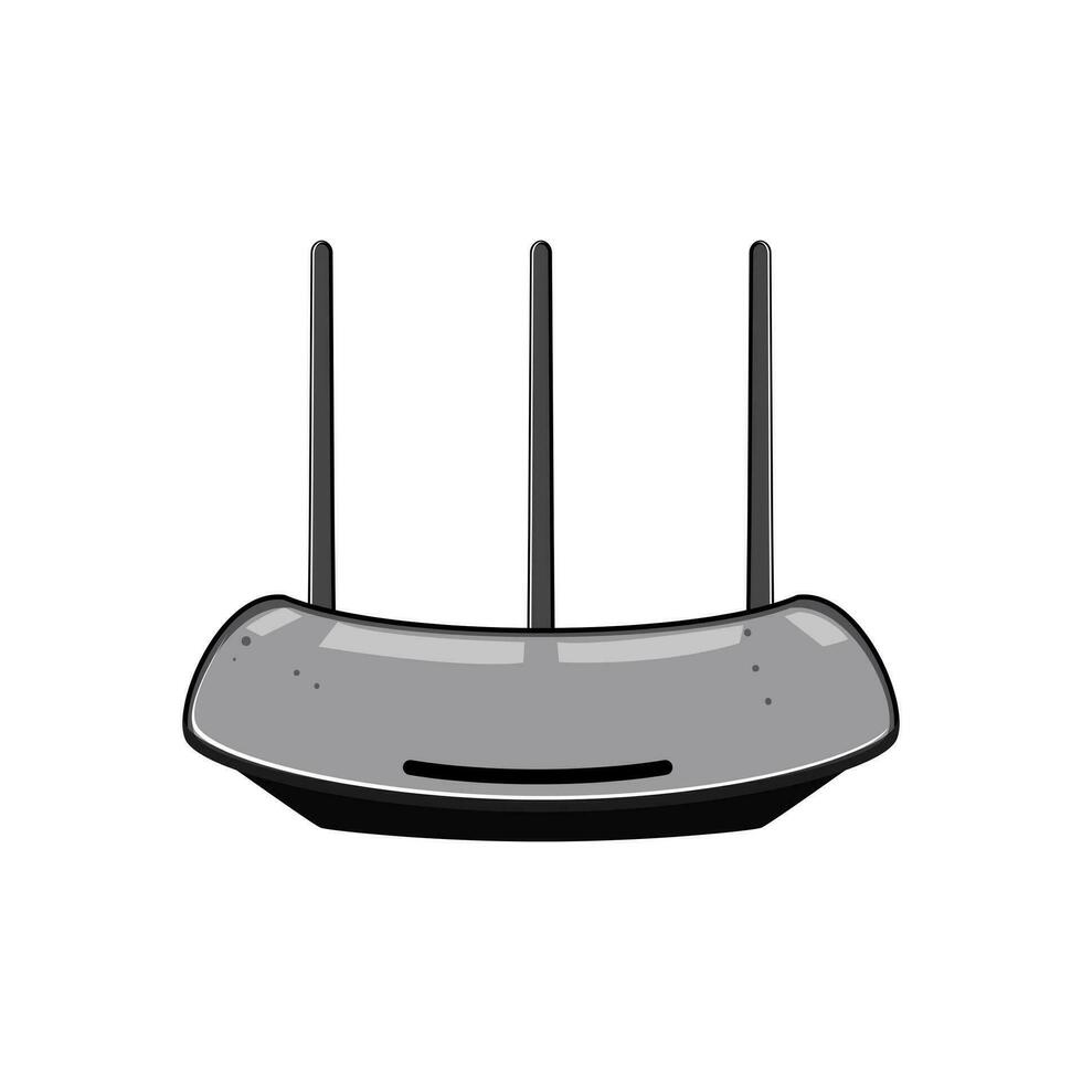 wifi router cartoon vector illustration