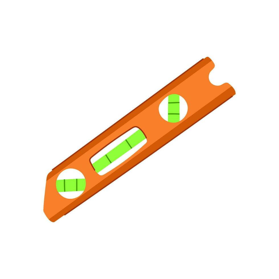 home level tool cartoon vector illustration