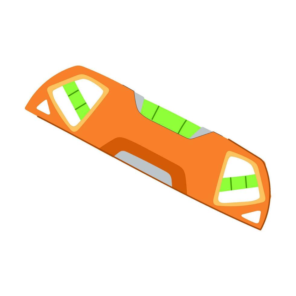 builder level tool cartoon vector illustration