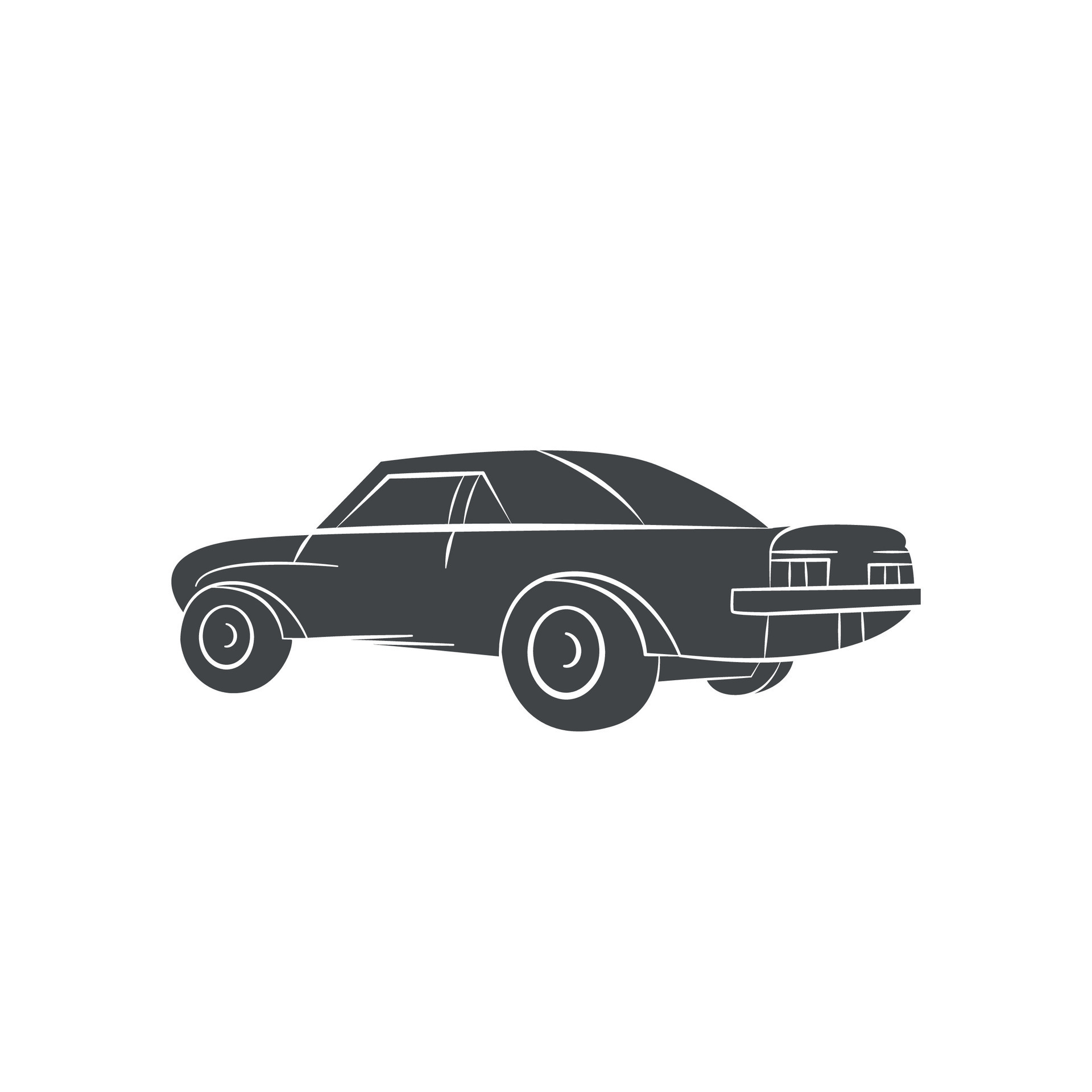 car from back silhouette - car vector - vintage car 28081025 Vector Art at  Vecteezy