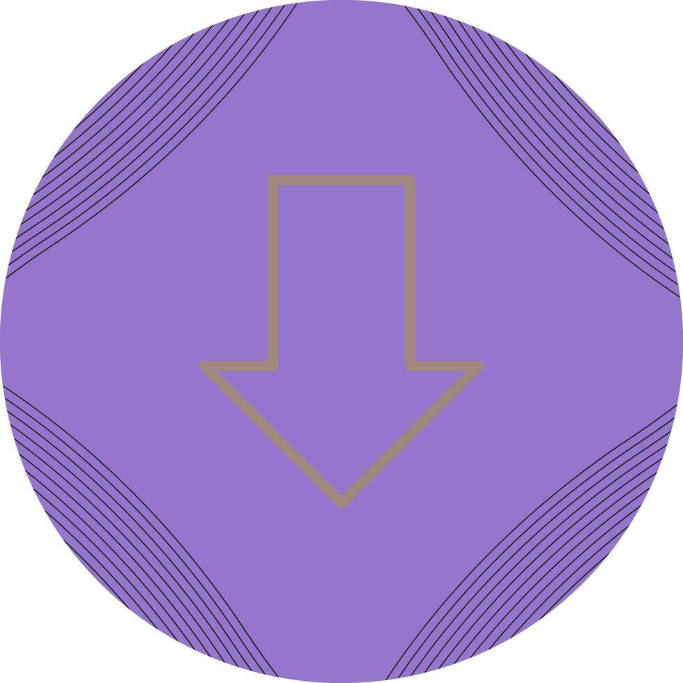 Down Vector Icon