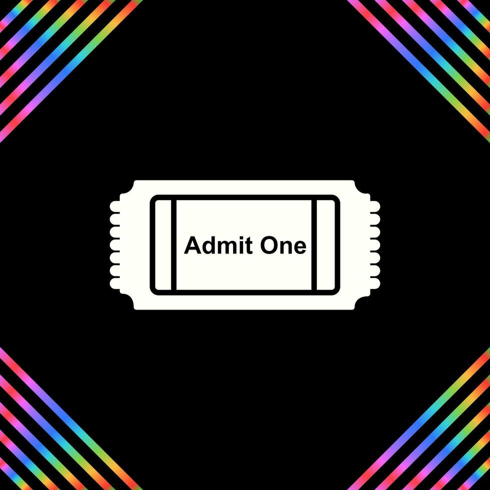 Movie Ticket Vector Icon