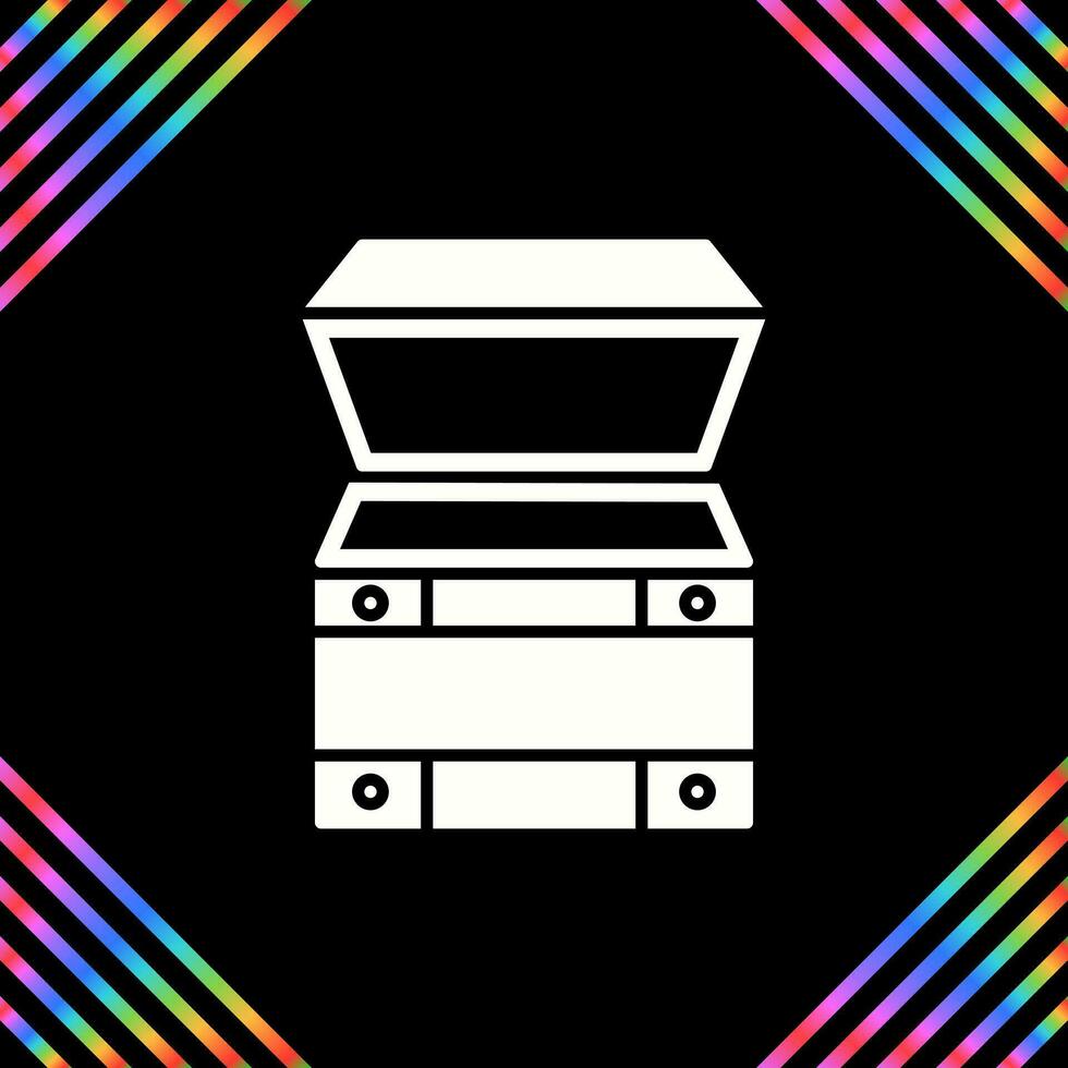 Open Treasure Box Vector Icon