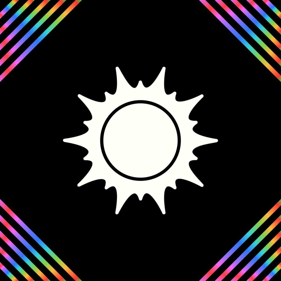 icono de vector de sol