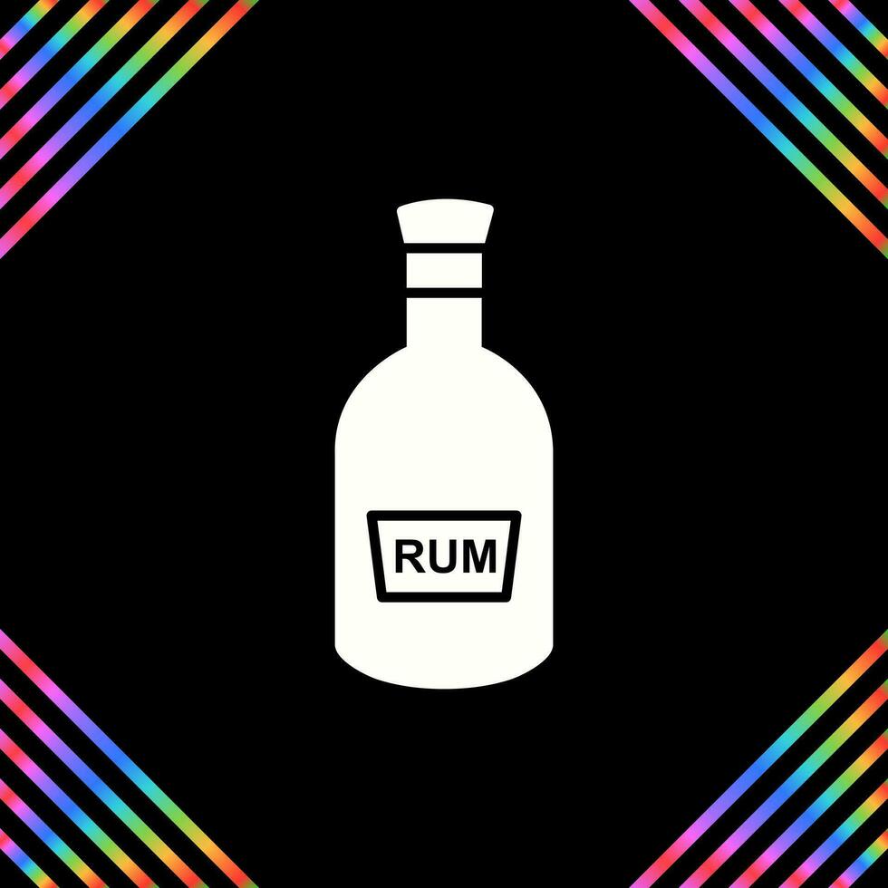 Bottle of Rum Vector Icon