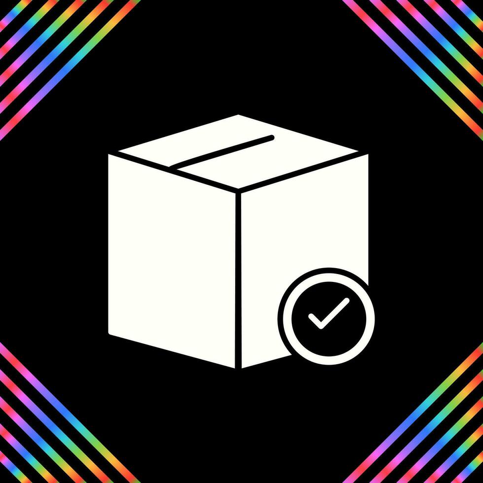 Valid Delivery of Packag Vector Icon