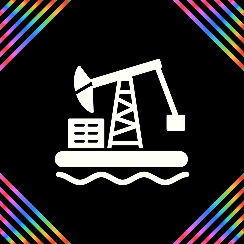 Oil Platform Vector Icon