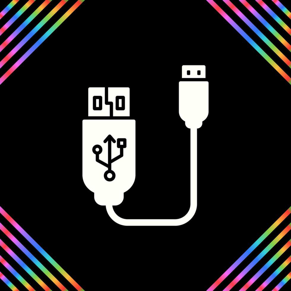 Usb Cable Vector Icon