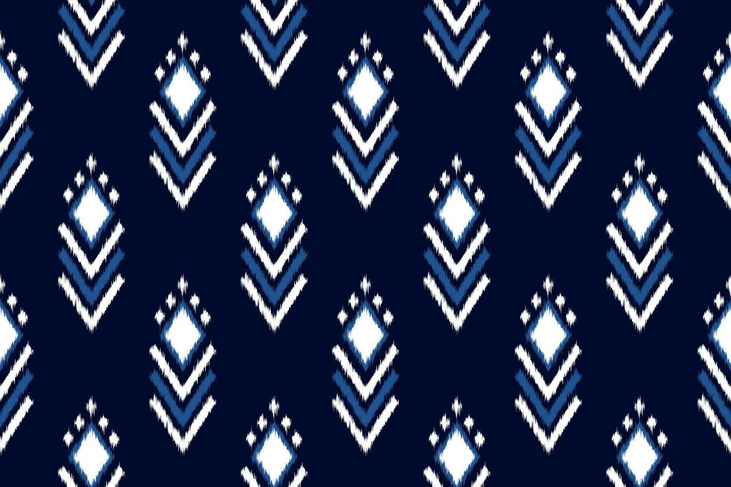 Seamless Kasuri pattern in tribal,folk embroidery. Ethnic abstract ikat art. geometric art ornament print. Design for fabric,clothing,carpet,wallpaper,wrapping,cover,background vector