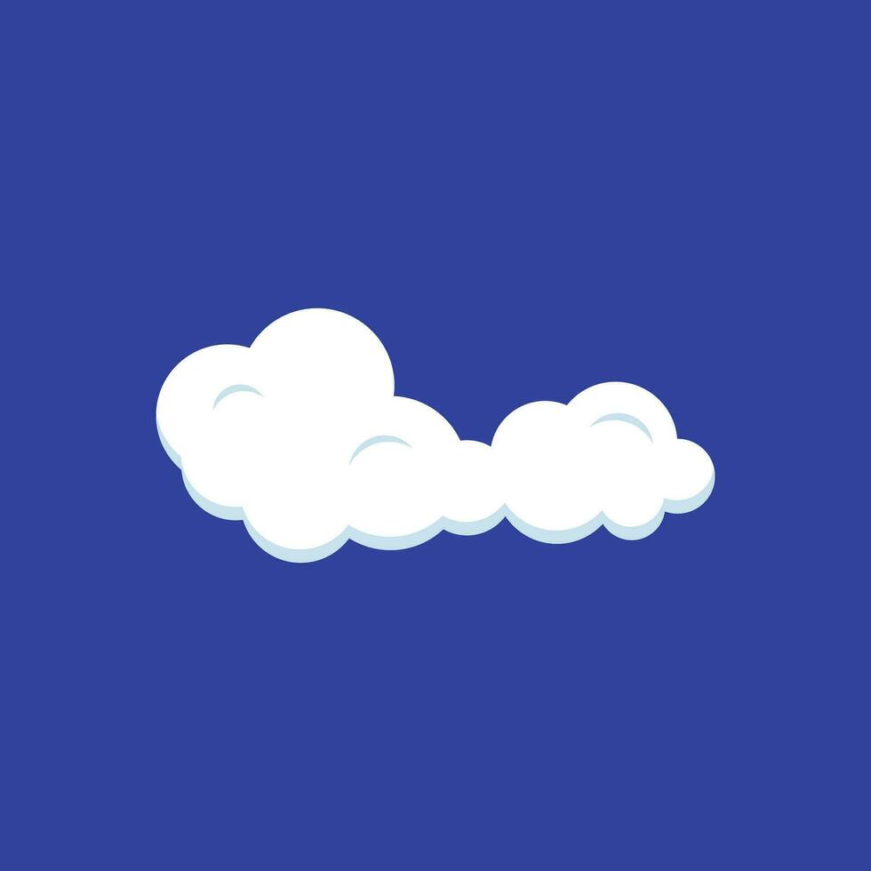 Cloud Element Vector Flat Design