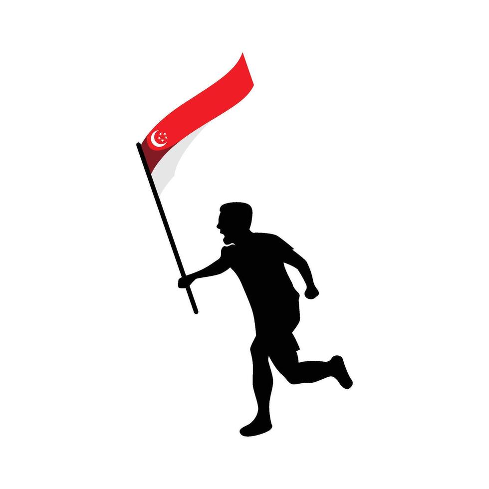 Singapore Element Independence Day Illustration Design Vector