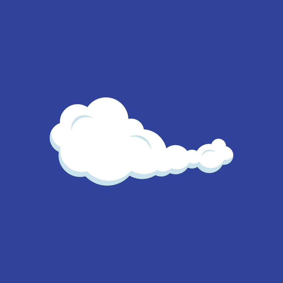 Cloud Element Vector Flat Design