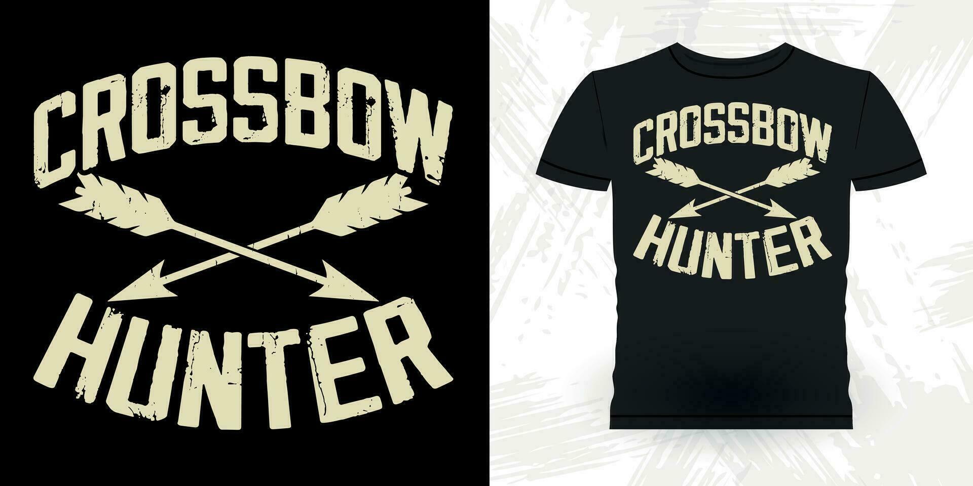 Funny Archer Hunting Lover Vintage Archery T-shirt Design vector