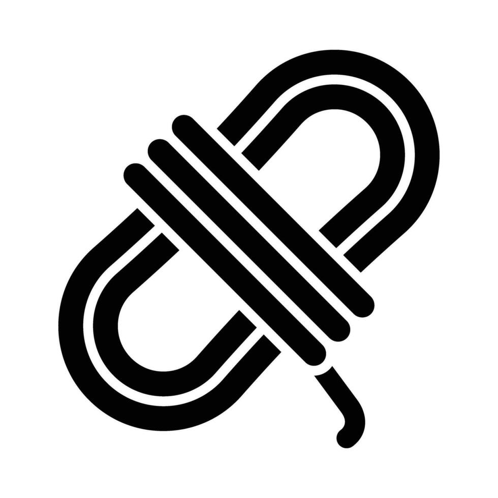 Rope Vector Glyph Icon For Personal And Commercial Use.