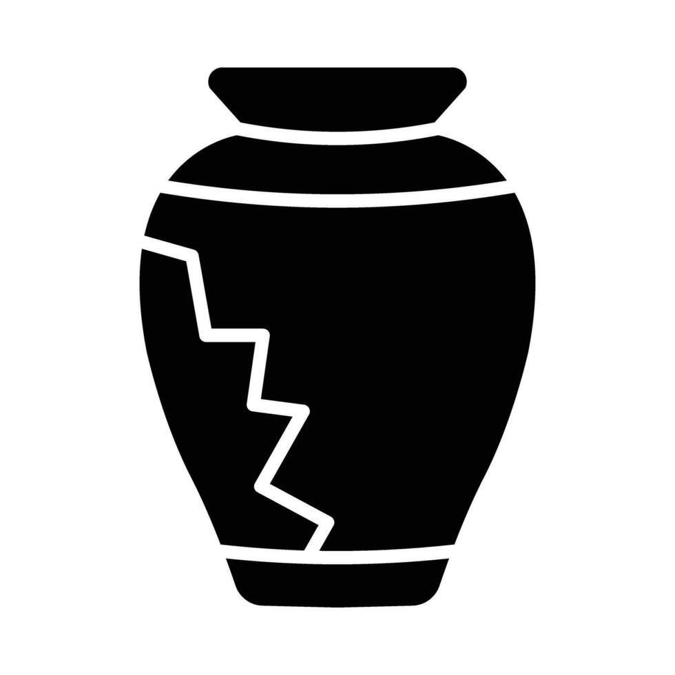 Vase Vector Glyph Icon For Personal And Commercial Use.