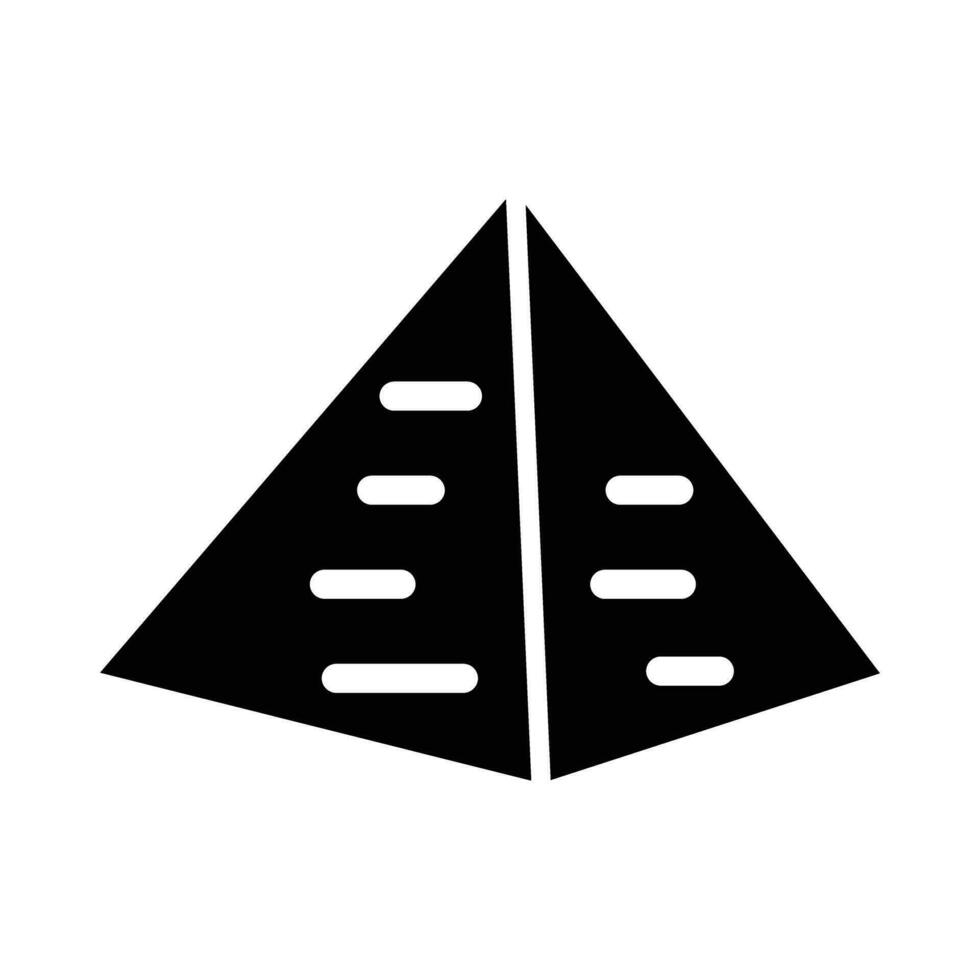 Pyramid Vector Glyph Icon For Personal And Commercial Use.