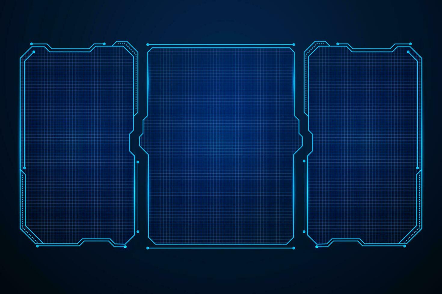 Sci fi futuristic user interface, HUD template frame design, Technology abstract background vector