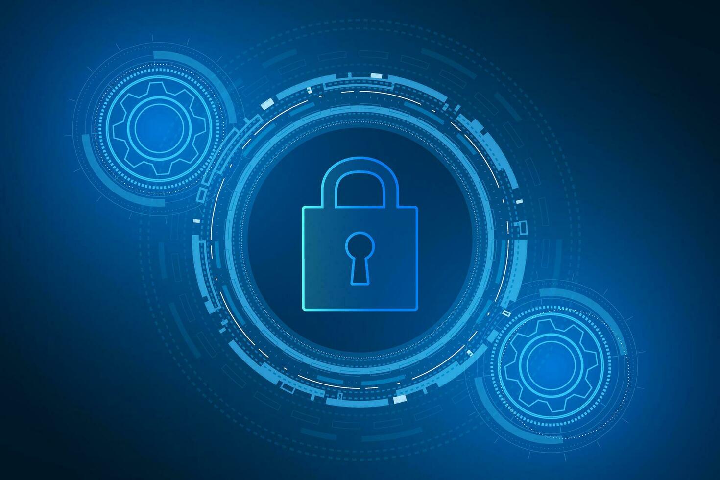 Cyber security technology concept , Shield With Keyhole icon  , personal data , vector