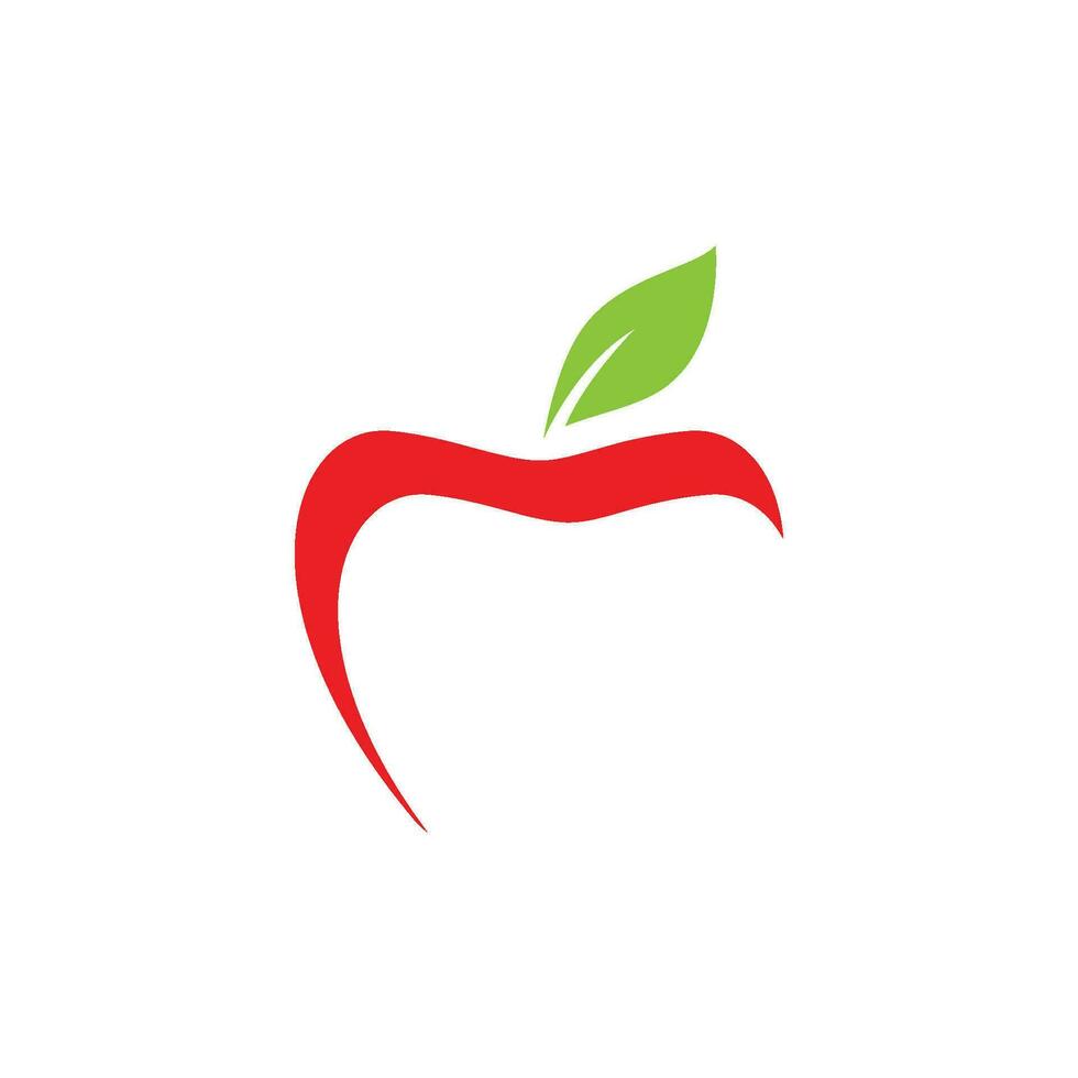 diseño de ilustración de vector de manzana