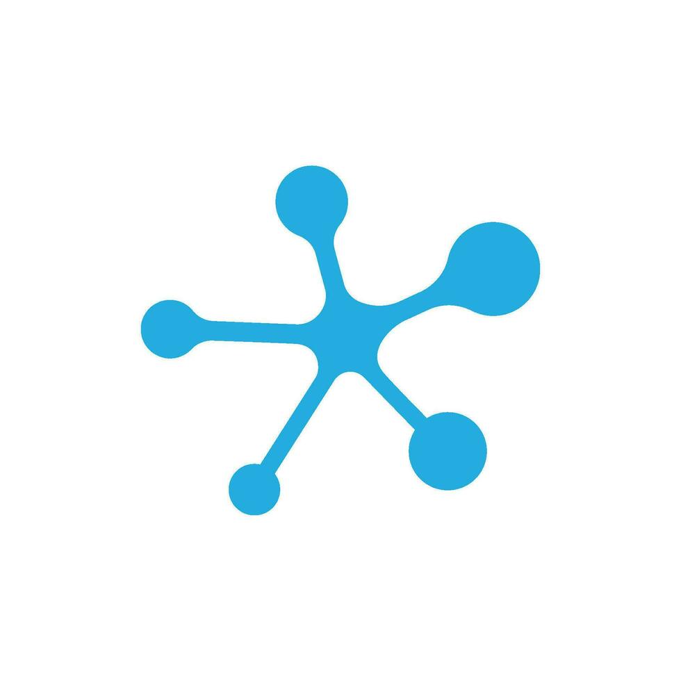 Molecule symbol logo template vector