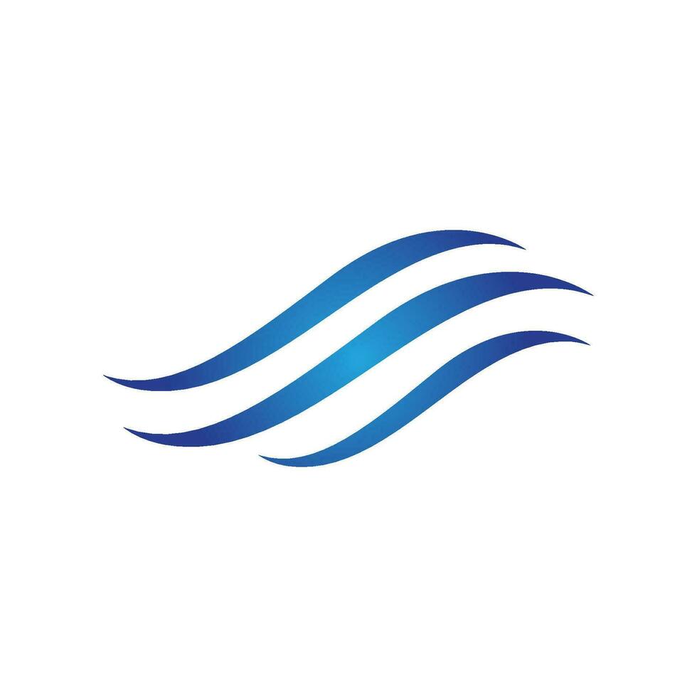 Water wave icon vector