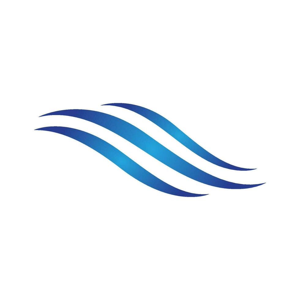 Water wave icon vector