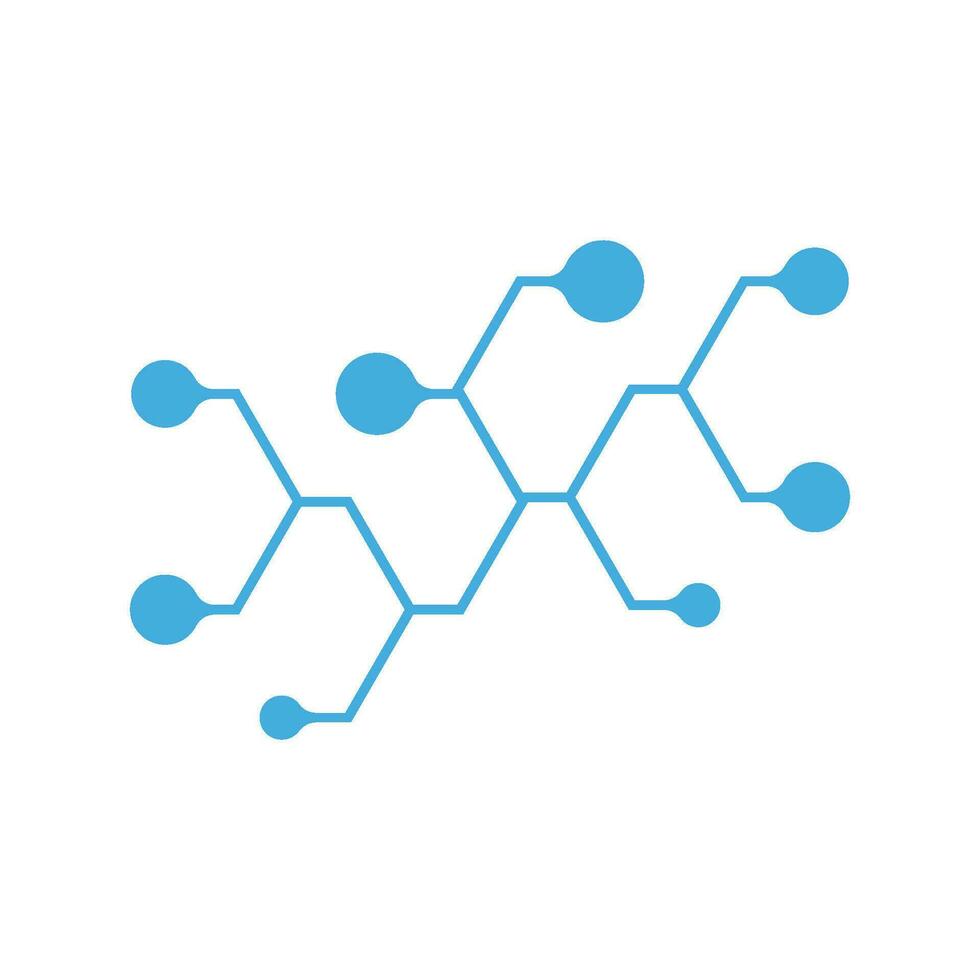 Molecule symbol logo template vector