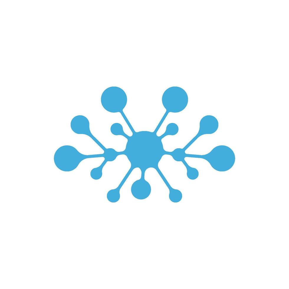 Molecule symbol logo template vector