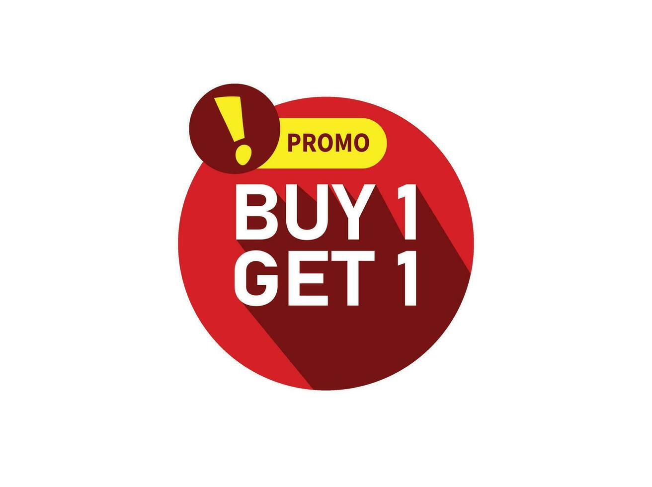 Buy 1 Get Promo Promotion Sale Price Drop vector